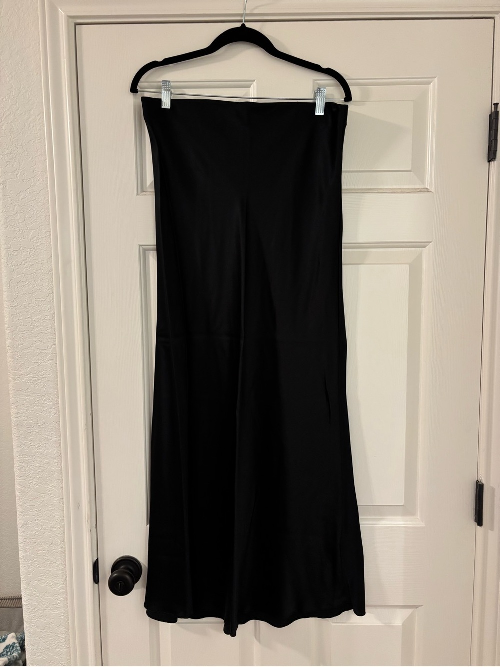 Quince Black Maxi Skirt with Subtle Flare